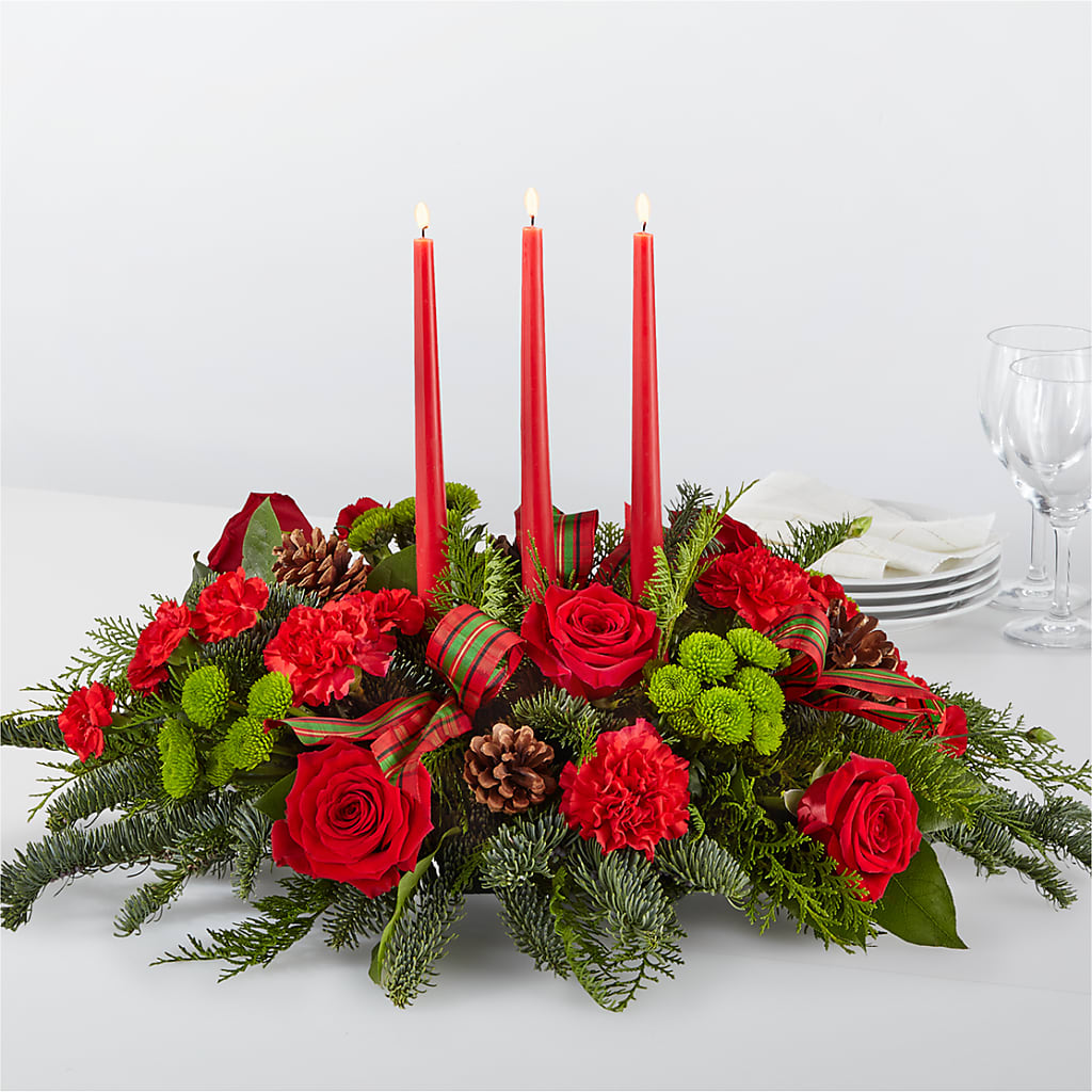 By the Candlelight Centerpiece – Grand Flowers/irish Rose, Novi MI