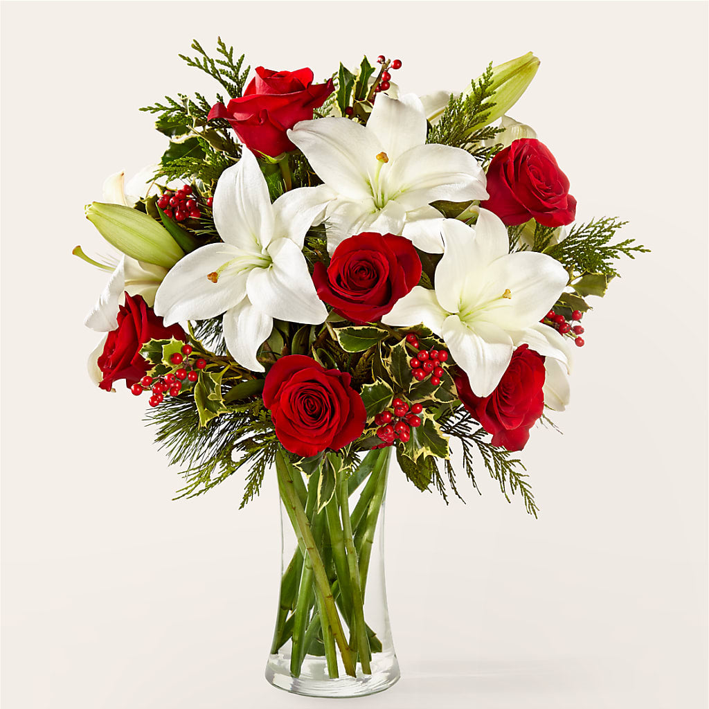 Sparkling Snowflakes Bouquet – Grand Flowers/irish Rose, Novi MI