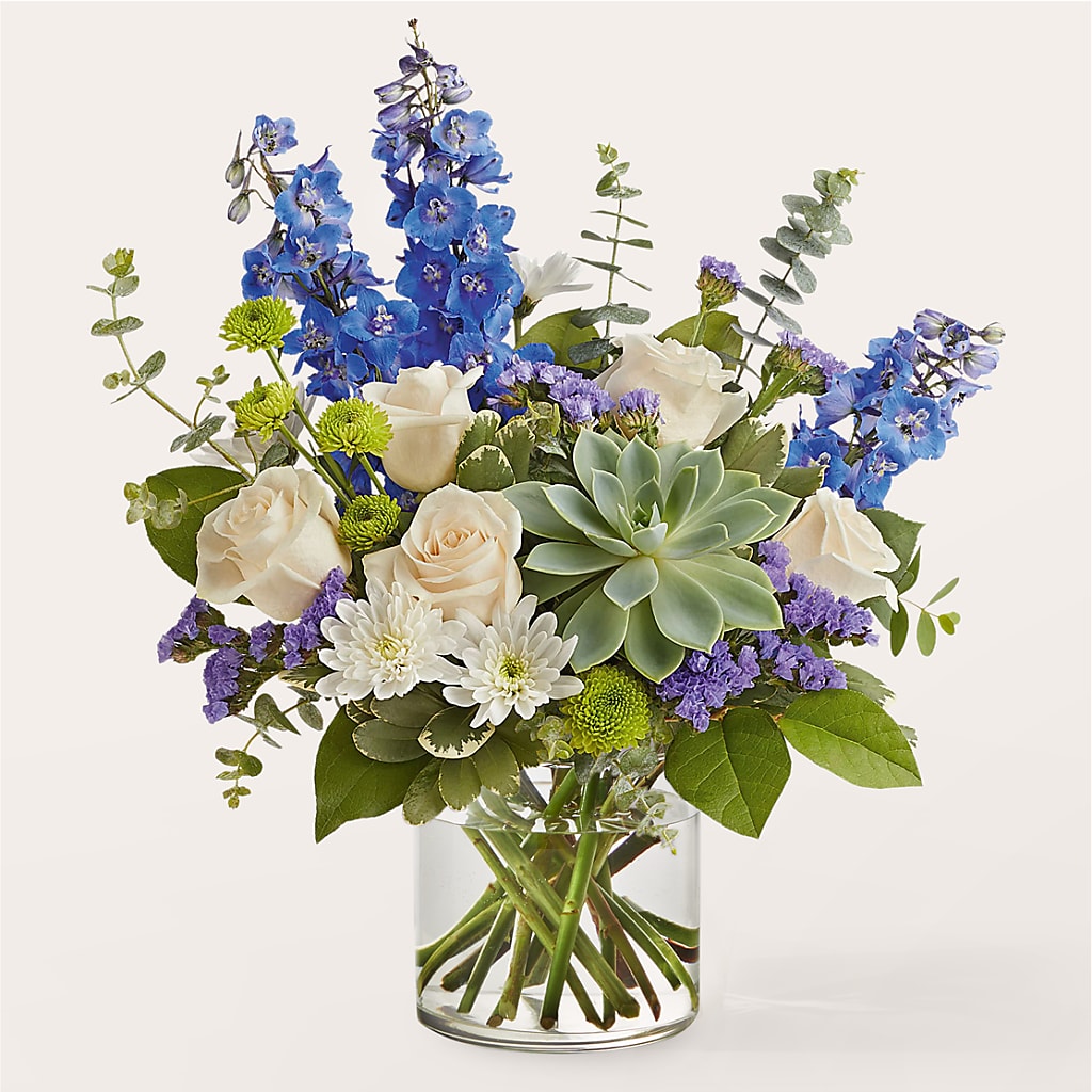 Cerulean Waves Bouquet – Grand Flowers/irish Rose, Novi MI