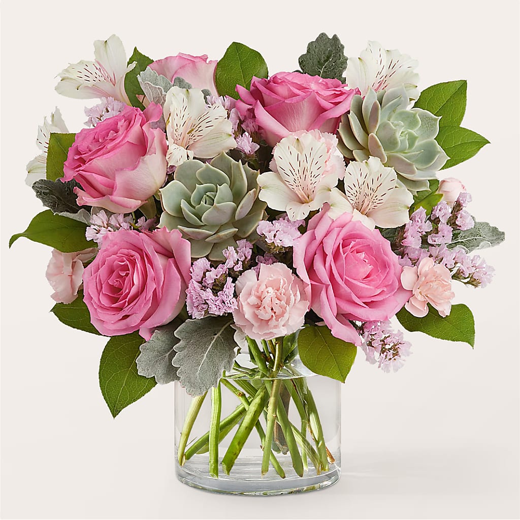 Dusty Rose Bouquet – Grand Flowers/irish Rose, Novi MI