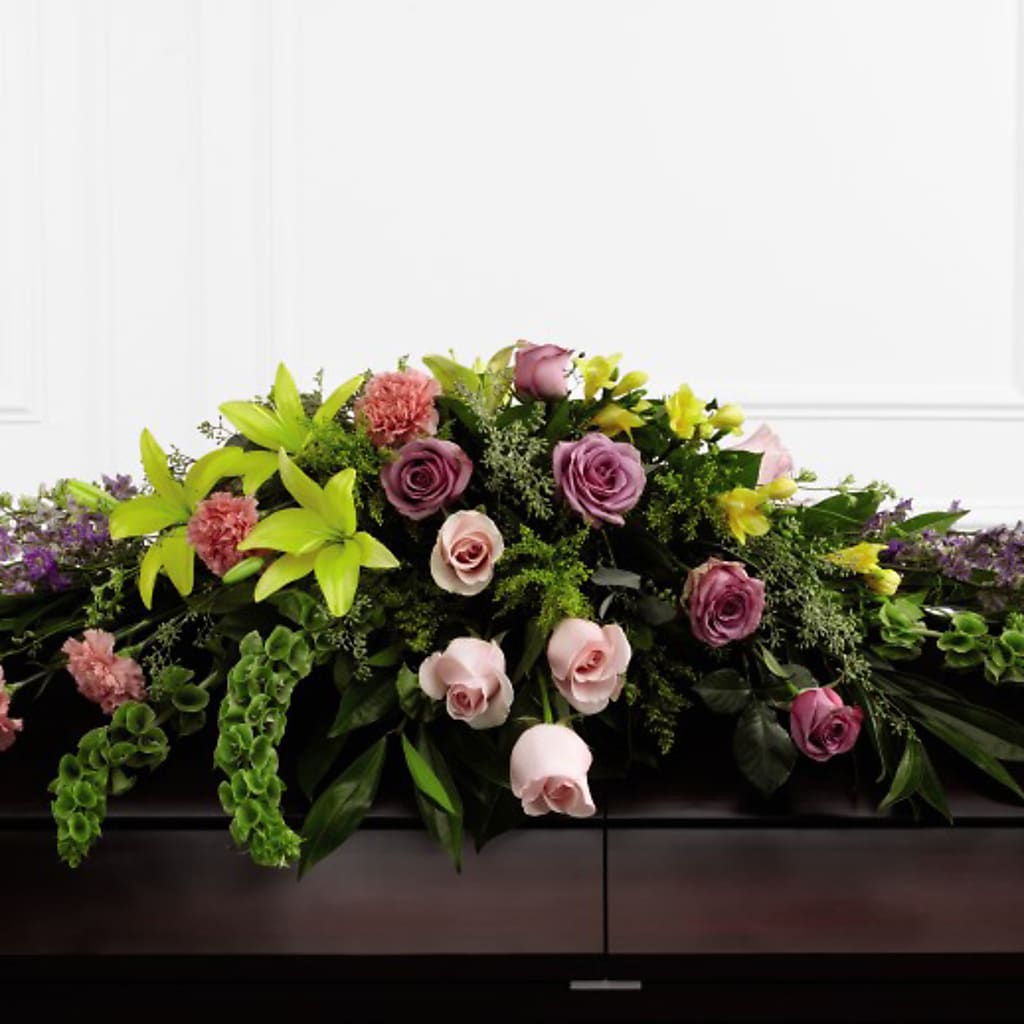 Forever Beloved Casket Spray – Grand Flowers/irish Rose, Novi MI