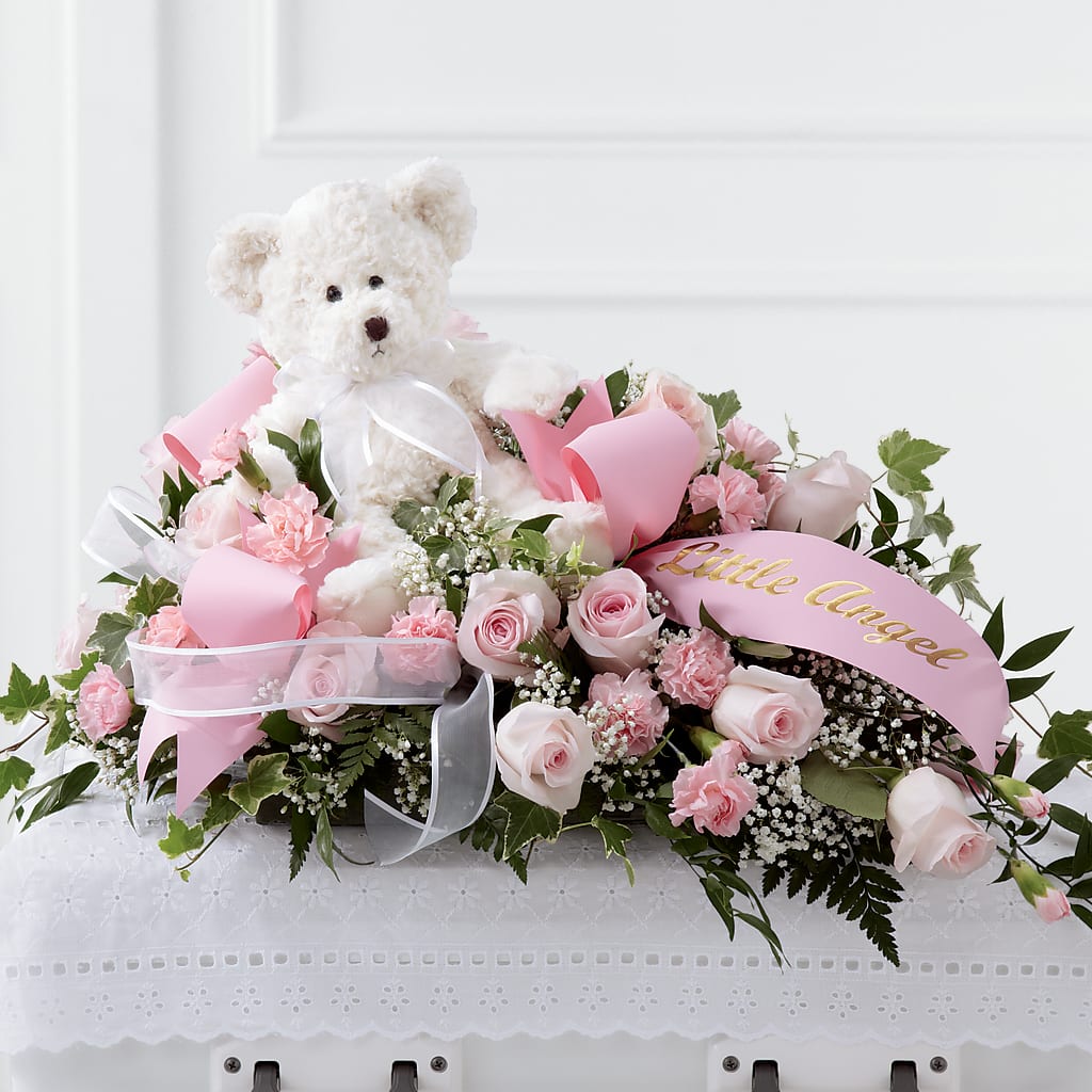 Touch of Sympathy Casket Spray – Grand Flowers/irish Rose, Novi MI