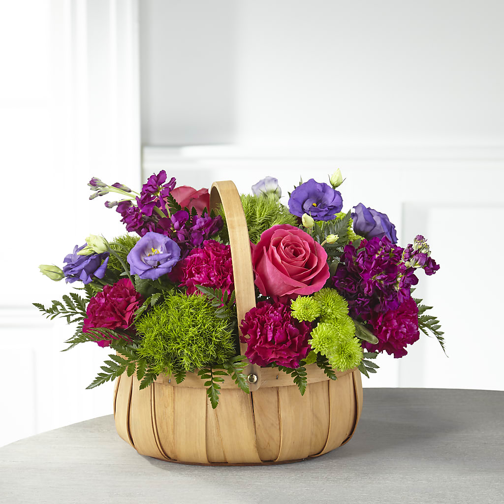 Serene Sanctuary Basket – Grand Flowers/irish Rose, Novi MI