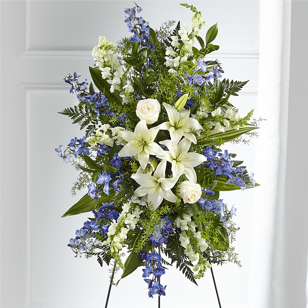 Faithful Friend Standing Spray – Grand Flowers/irish Rose, Novi MI