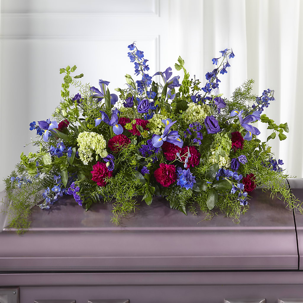 Always Treasured Casket Spray – Grand Flowers/irish Rose, Novi MI