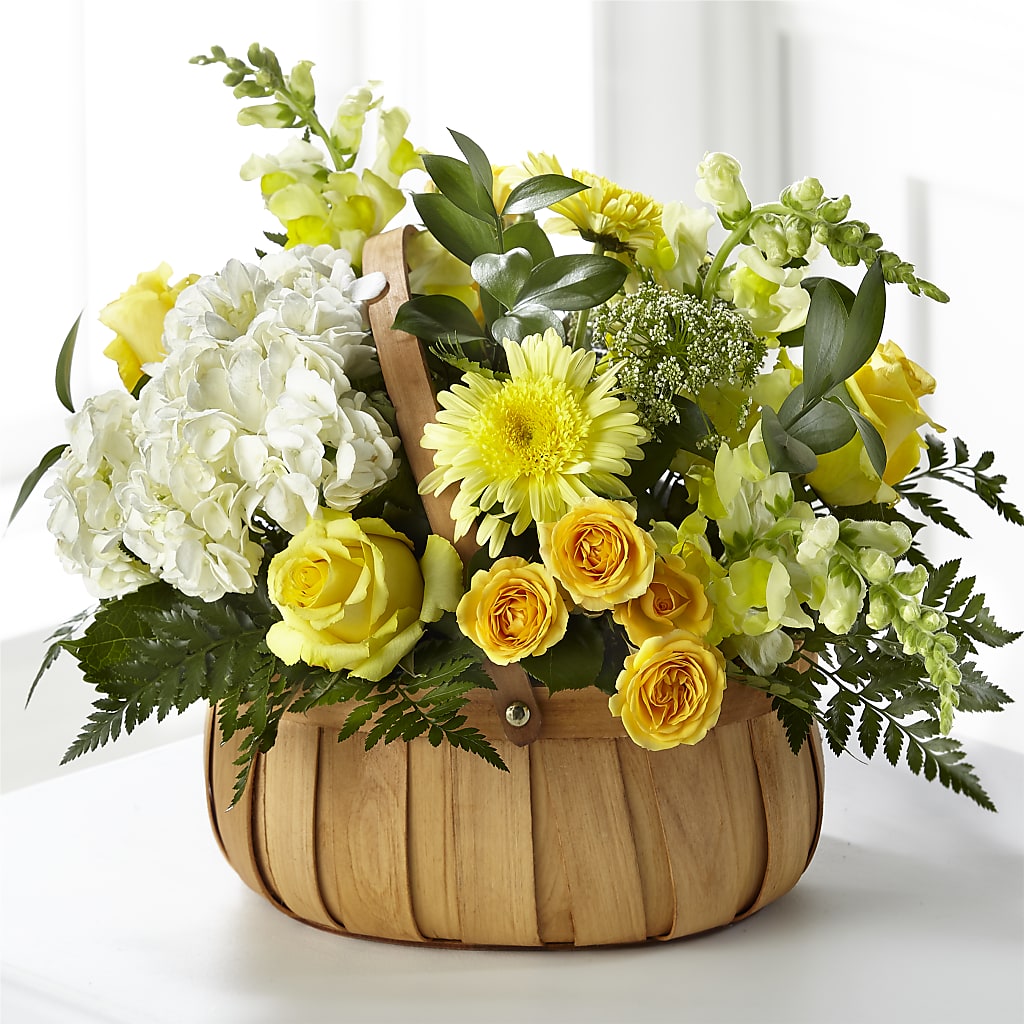 Rustic Remembrance Basket – Grand Flowers/irish Rose, Novi MI