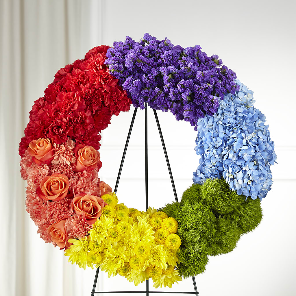 Circle of Love Wreath – Grand Flowers/irish Rose, Novi MI