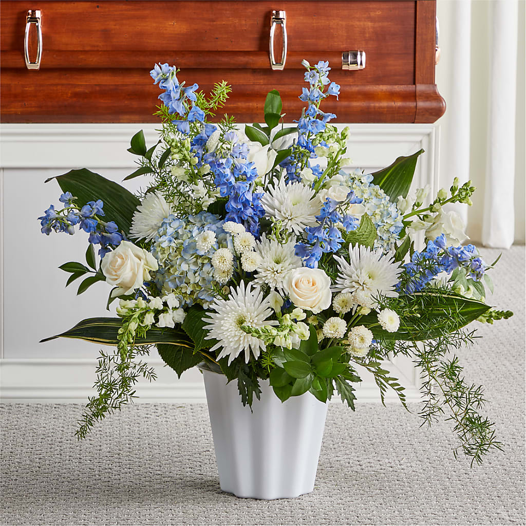 Everlasting Memories Floor Basket – Grand Flowers/irish Rose, Novi MI