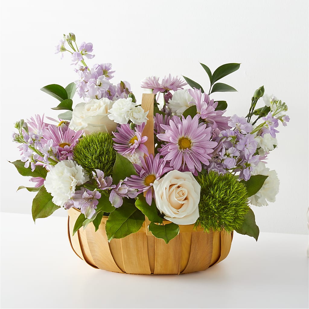 Peace & Love Basket – Grand Flowers/irish Rose, Novi MI