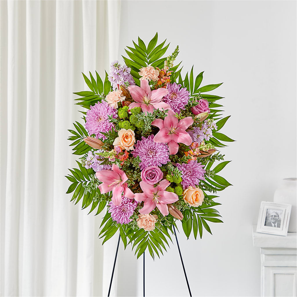 Love & Light Standing Spray – Grand Flowers/irish Rose, Novi MI
