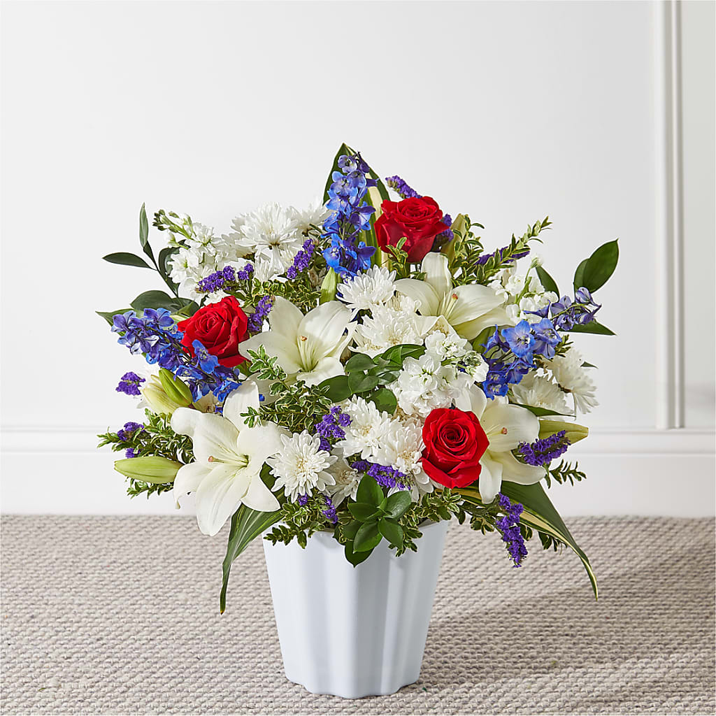 Consoled Floor Basket – Grand Flowers/irish Rose, Novi MI