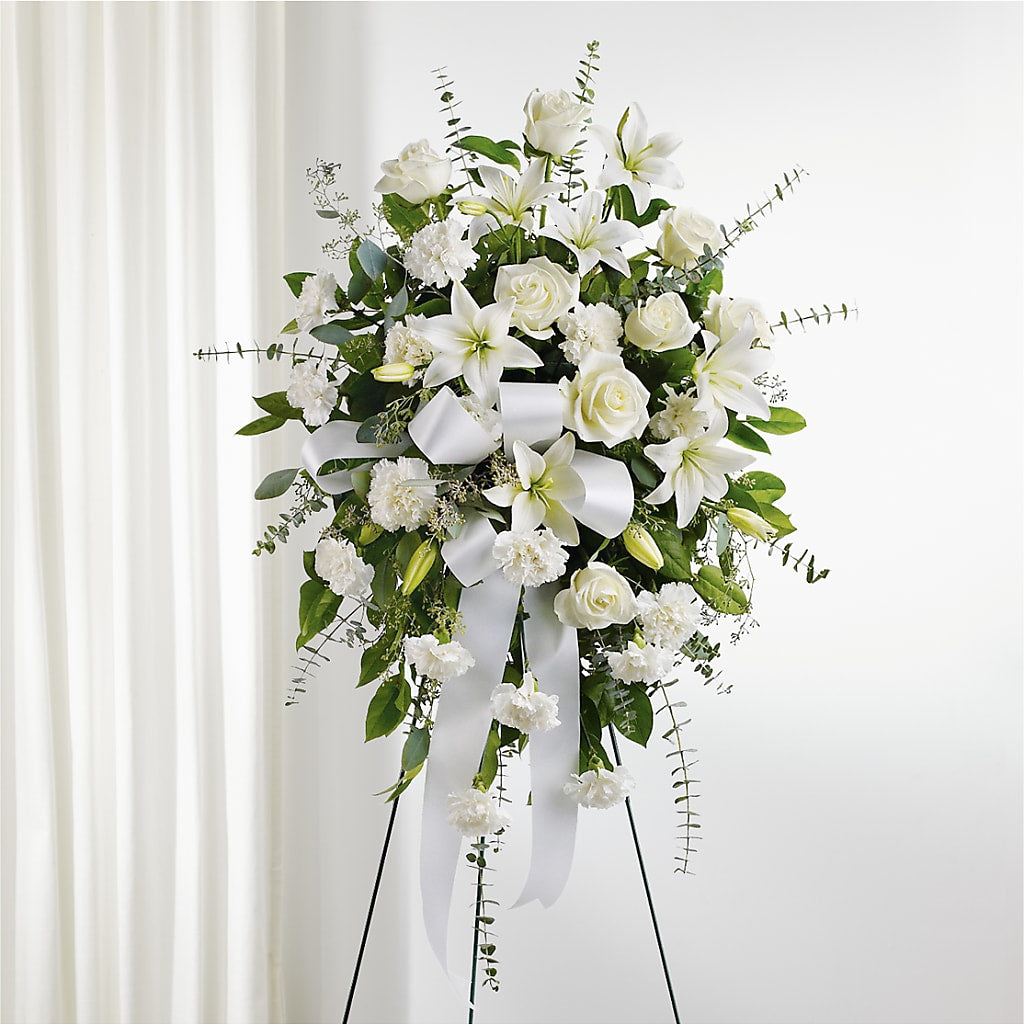 With Care Standing Spray – Grand Flowers/irish Rose, Novi MI