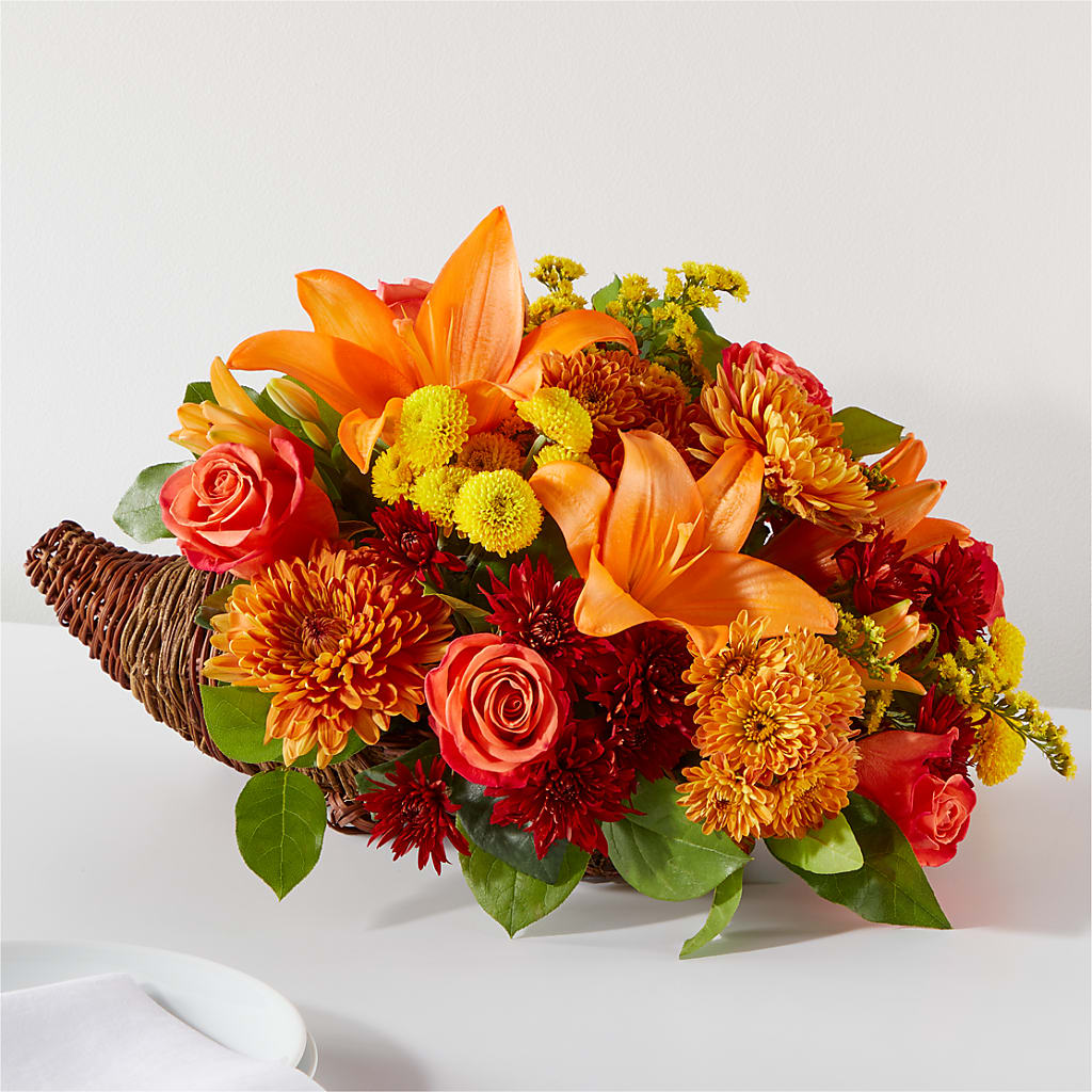 Bouquet of Blessings Cornucopia – Grand Flowers/irish Rose, Novi MI