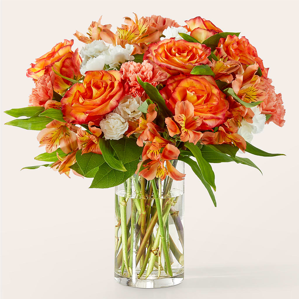 Apricot Glow Bouquet – Grand Flowers/irish Rose, Novi MI