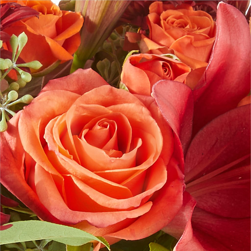 Crimson Leaves Bouquet – Grand Flowers/irish Rose, Novi MI