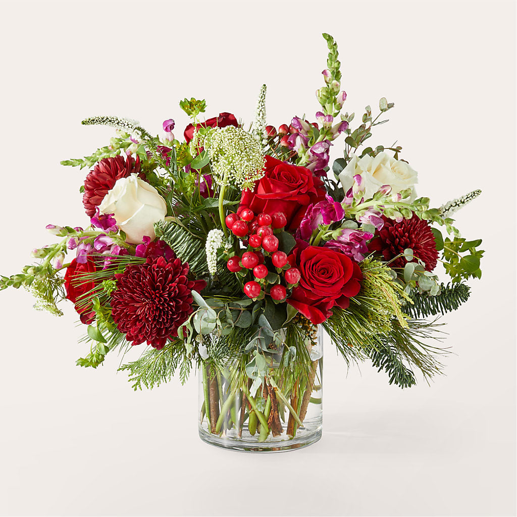 Cranberry Fizz Bouquet – Grand Flowers/irish Rose, Novi MI