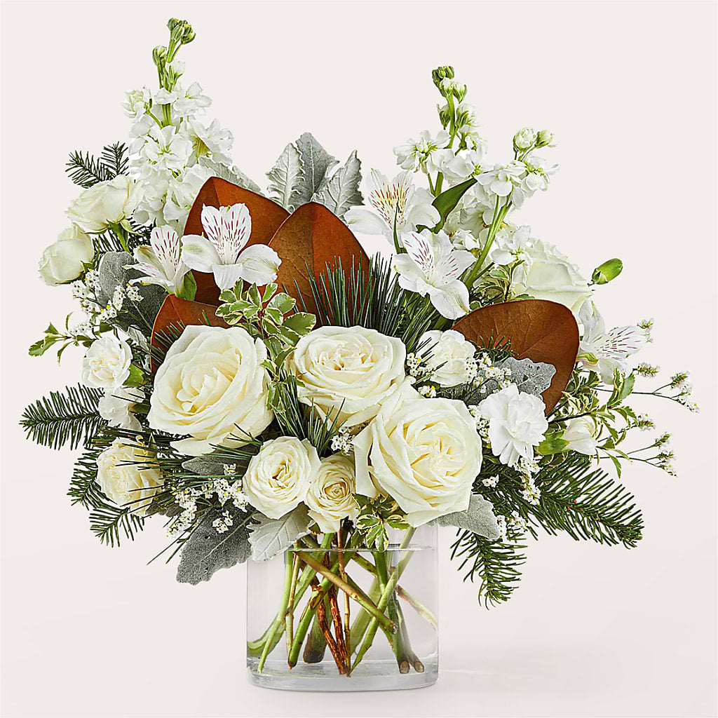 Fresh Snowfall Bouquet – Grand Flowers/irish Rose, Novi MI