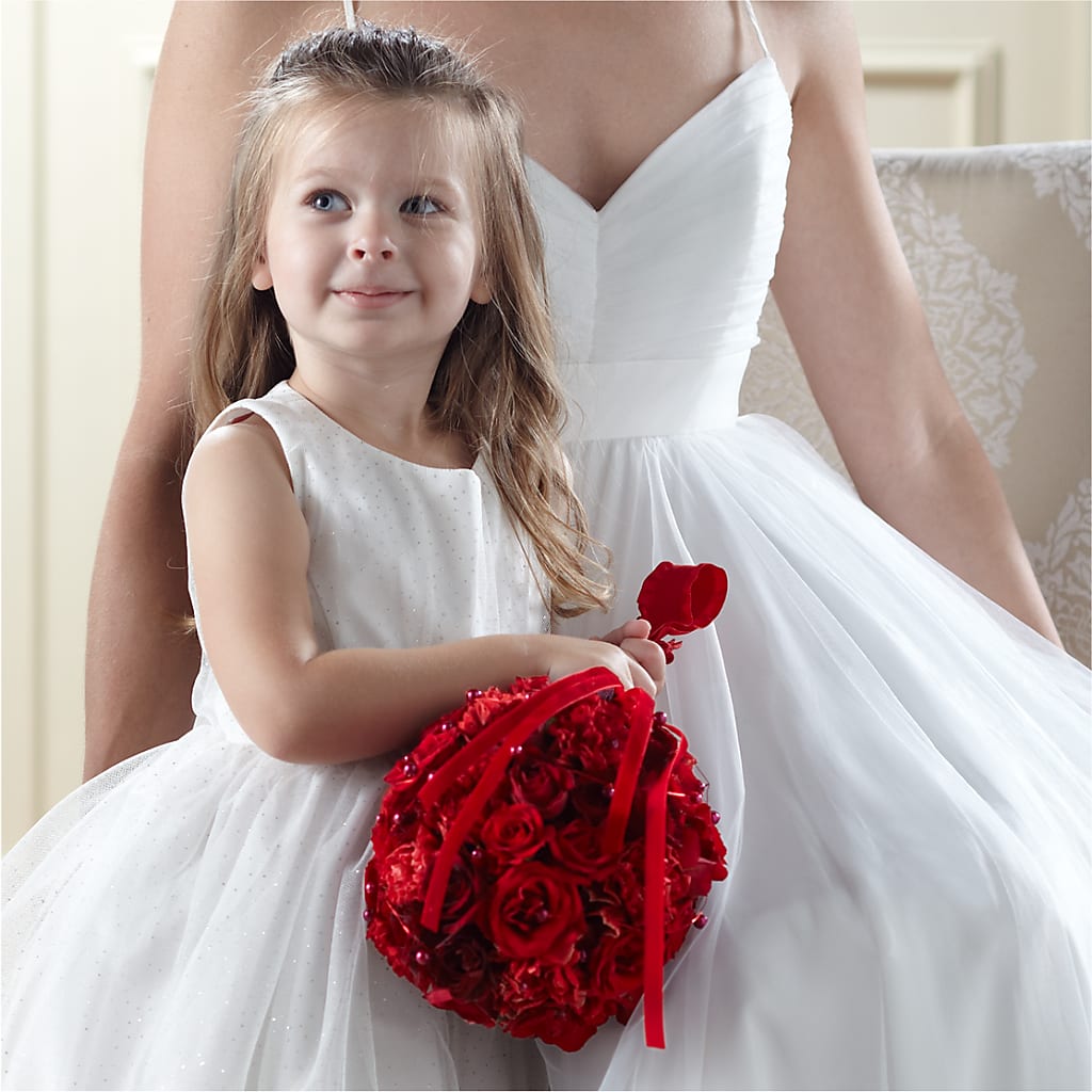 Pure at Heart Flower Girl Arrangement – Grand Flowers/irish Rose, Novi MI