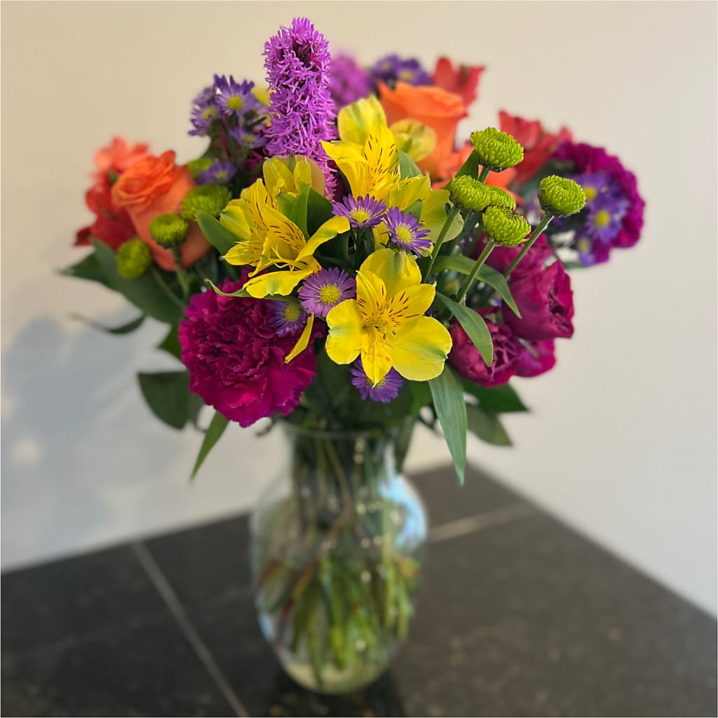 Bold & Bright – A Florist Original –  Grand Flowers/irish Rose, Novi MI