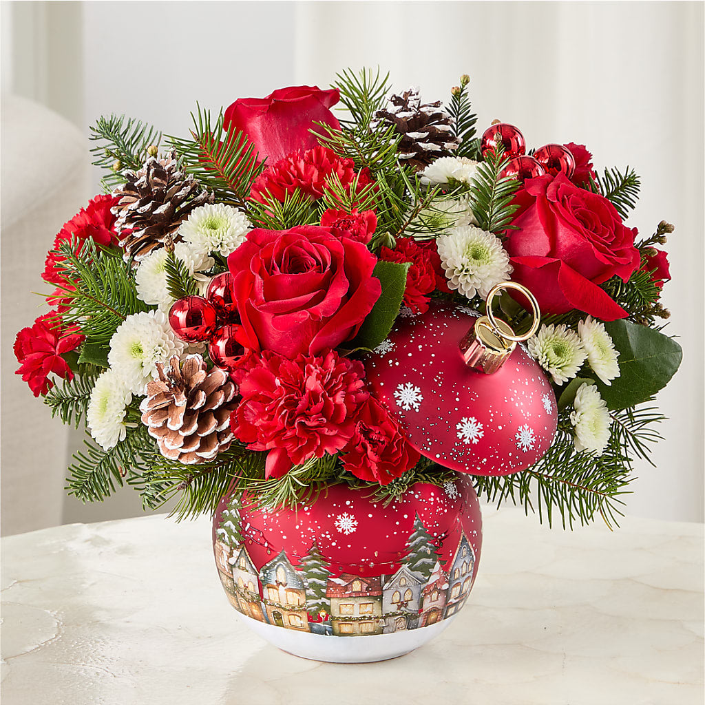 Christmas Carols Ornament –  Grand Flowers/irish Rose, Novi MI