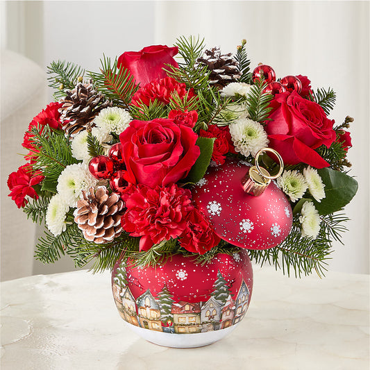 Christmas Carols Ornament –  Grand Flowers/irish Rose, Novi MI