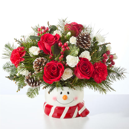 Jolly Snowman Bouquet –  Grand Flowers/irish Rose, Novi MI