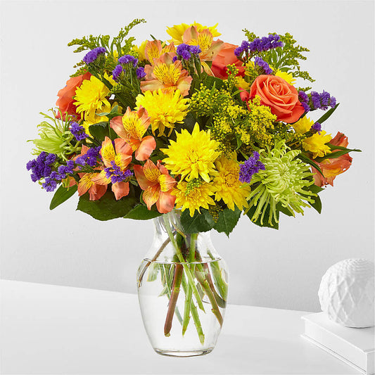 Marmalade Skies Bouquet –  Grand Flowers/irish Rose, Novi MI