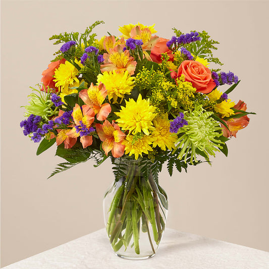 Marmalade Skies Bouquet –  Grand Flowers/irish Rose, Novi MI
