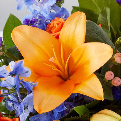 Radiant Citrus Box Bouquet –  Grand Flowers/irish Rose, Novi MI