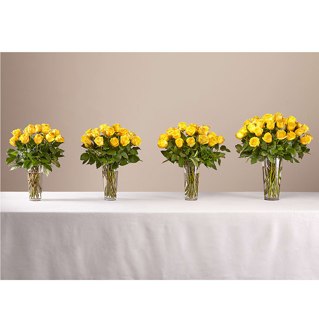 Long Stem Yellow Rose Bouquet –  Grand Flowers/irish Rose, Novi MI