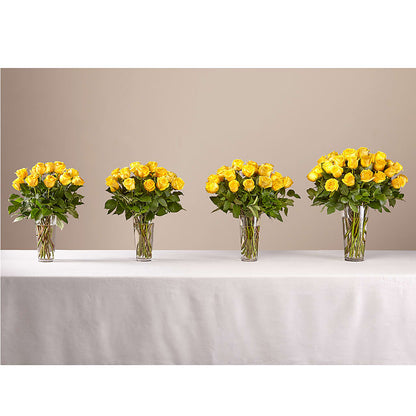 Long Stem Yellow Rose Bouquet –  Grand Flowers/irish Rose, Novi MI