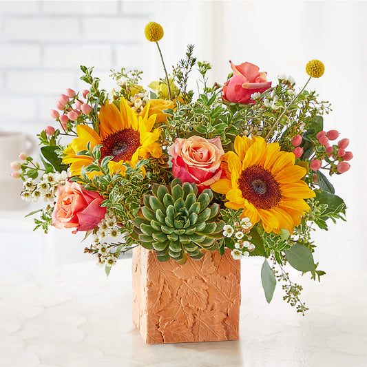 Sunflower Season Bouquet –  Grand Flowers/irish Rose, Novi MI