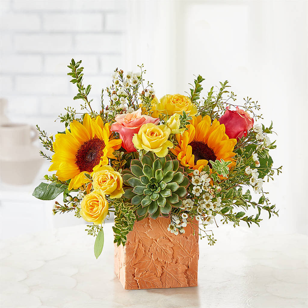 Sunflower Season Bouquet –  Grand Flowers/irish Rose, Novi MI