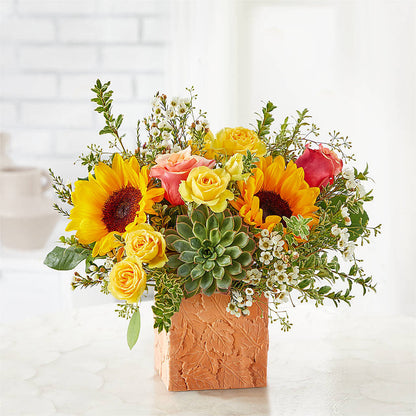 Sunflower Season Bouquet –  Grand Flowers/irish Rose, Novi MI