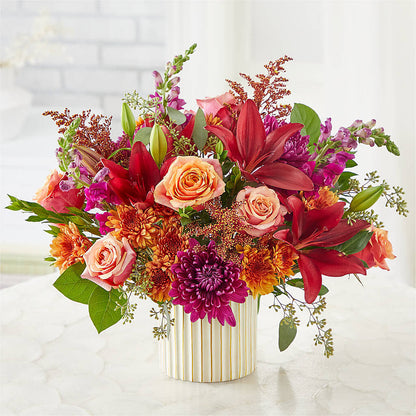 Burgundy Landscape Bouquet –  Grand Flowers/irish Rose, Novi MI