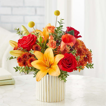 Scarlet Skies Bouquet –  Grand Flowers/irish Rose, Novi MI