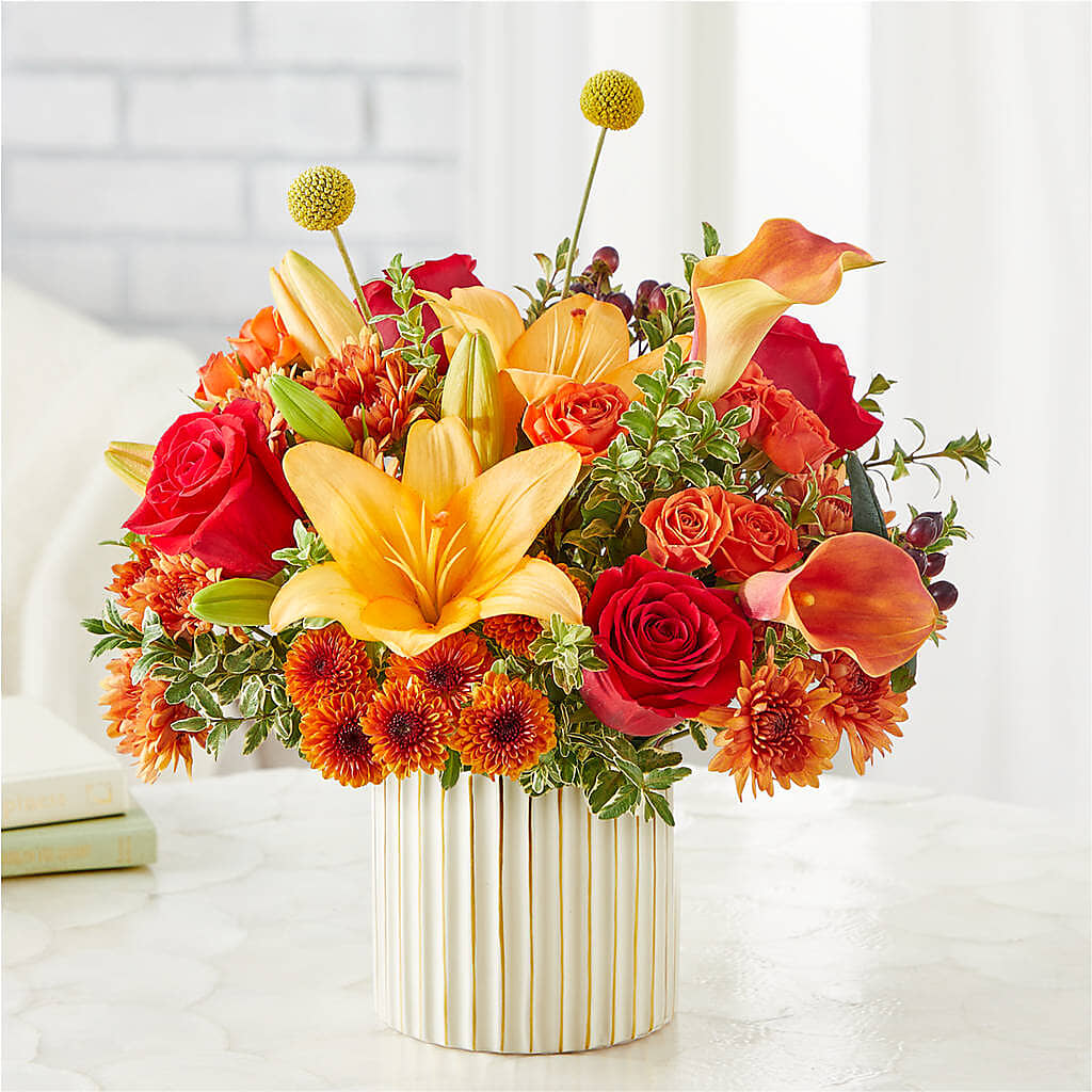 Scarlet Skies Bouquet –  Grand Flowers/irish Rose, Novi MI