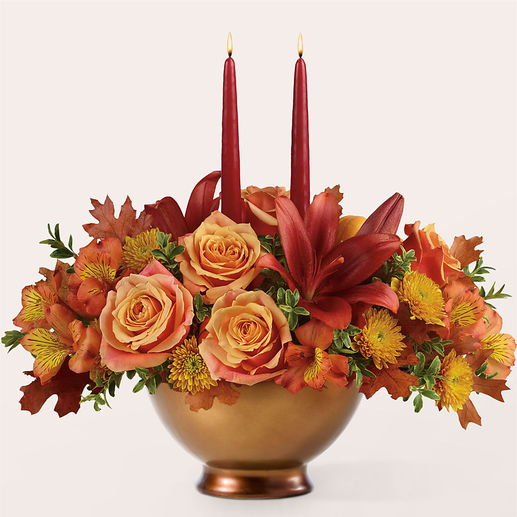 Harvest Table Centerpiece –  Grand Flowers/irish Rose, Novi MI