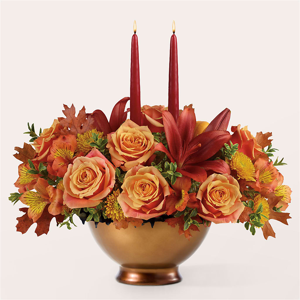Harvest Table Centerpiece –  Grand Flowers/irish Rose, Novi MI