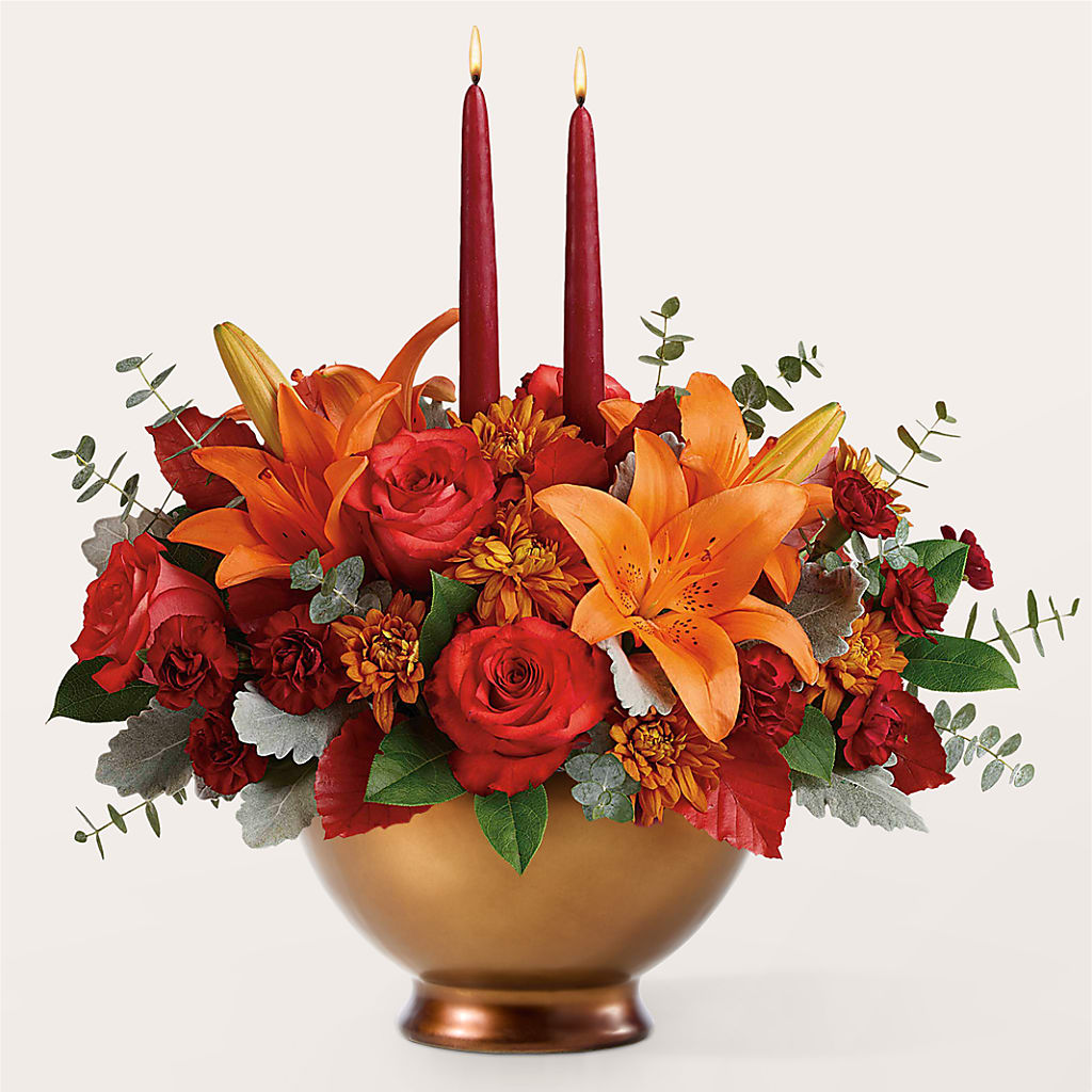 Fruits of Fall Centerpiece –  Grand Flowers/irish Rose, Novi MI