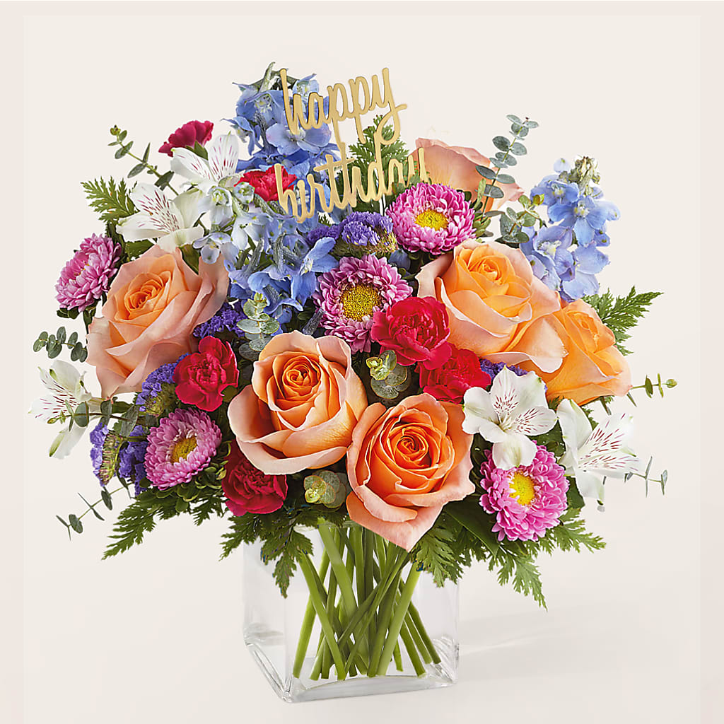Birthday Bash Bouquet –  Grand Flowers/irish Rose, Novi MI