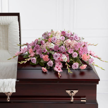 Immorata Casket Spray –  Grand Flowers/irish Rose, Novi MI