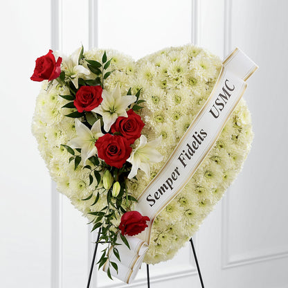 Heartfelt Hero Standing Heart –  Grand Flowers/irish Rose, Novi MI