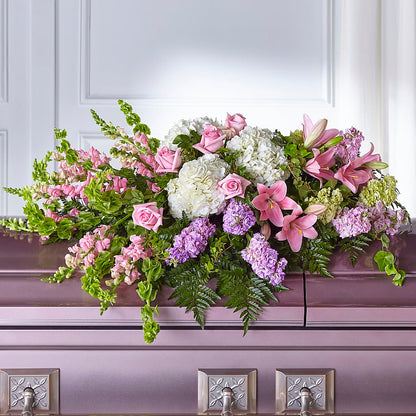 Life's Gratitude Casket Spray –  Grand Flowers/irish Rose, Novi MI