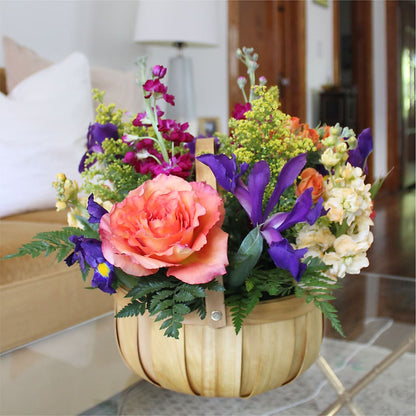 Garden of Life Basket –  Grand Flowers/irish Rose, Novi MI