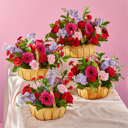 Pink Picnic Basket –  Grand Flowers/irish Rose, Novi MI