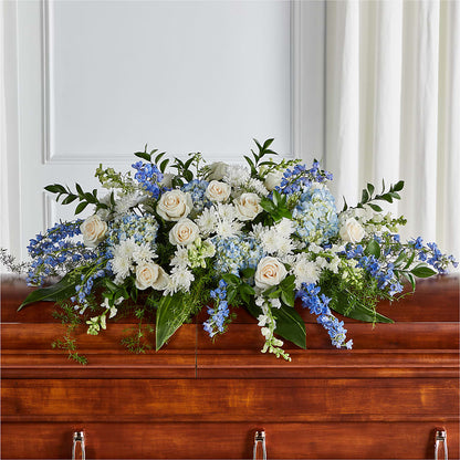 Timeless Essence Casket Spray –  Grand Flowers/irish Rose, Novi MI