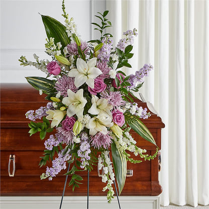 Grateful Hearts Standing Spray –  Grand Flowers/irish Rose, Novi MI