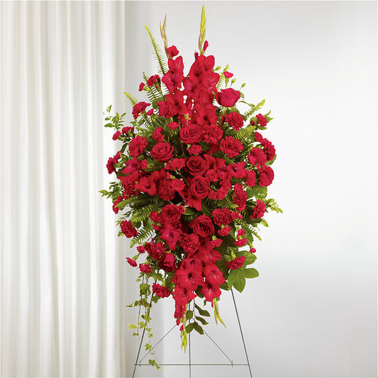 From the Heart Standing Spray –  Grand Flowers/irish Rose, Novi MI