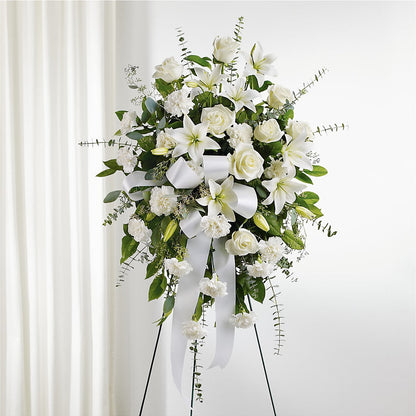 With Care Standing Spray –  Grand Flowers/irish Rose, Novi MI